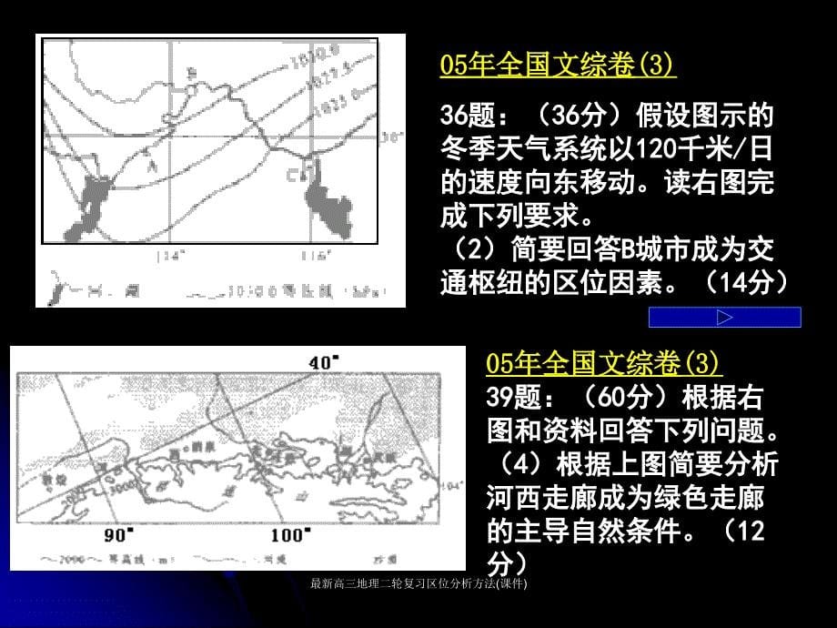 高三地理二轮复习区位分析方法课件_第5页