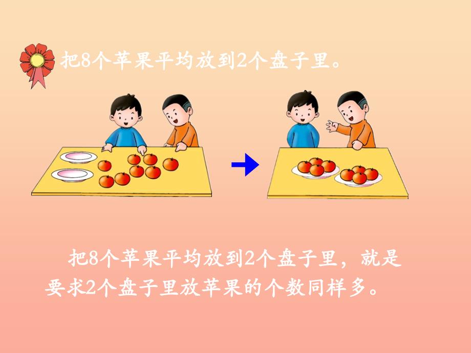 2019年二年级数学上册 5.1 初步认识除法算式和除号教学课件 冀教版.ppt_第4页