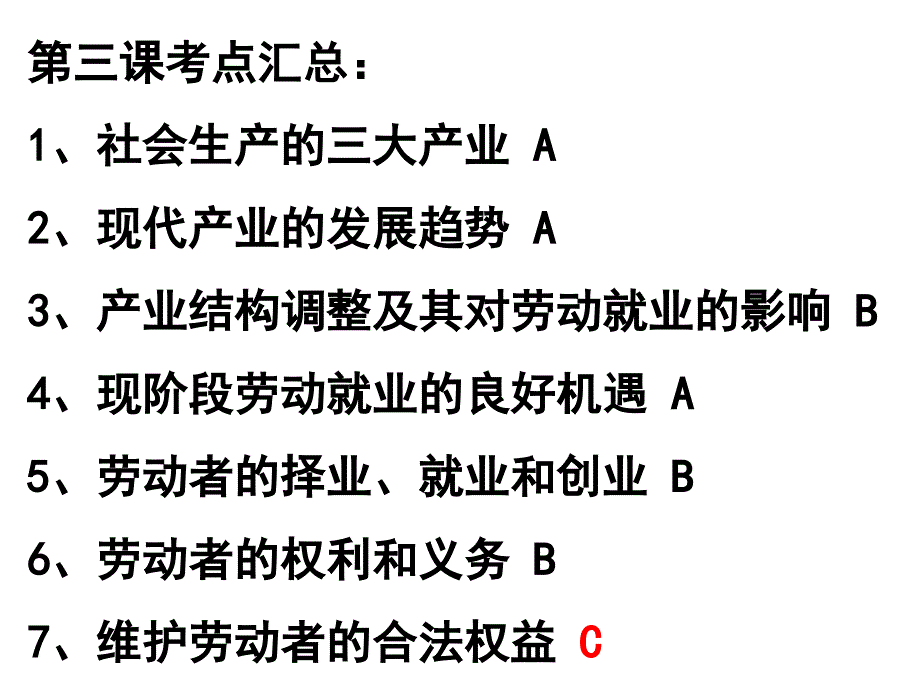 沪教版高一上册经济常识第三课产业发展和劳动就业课件_第1页