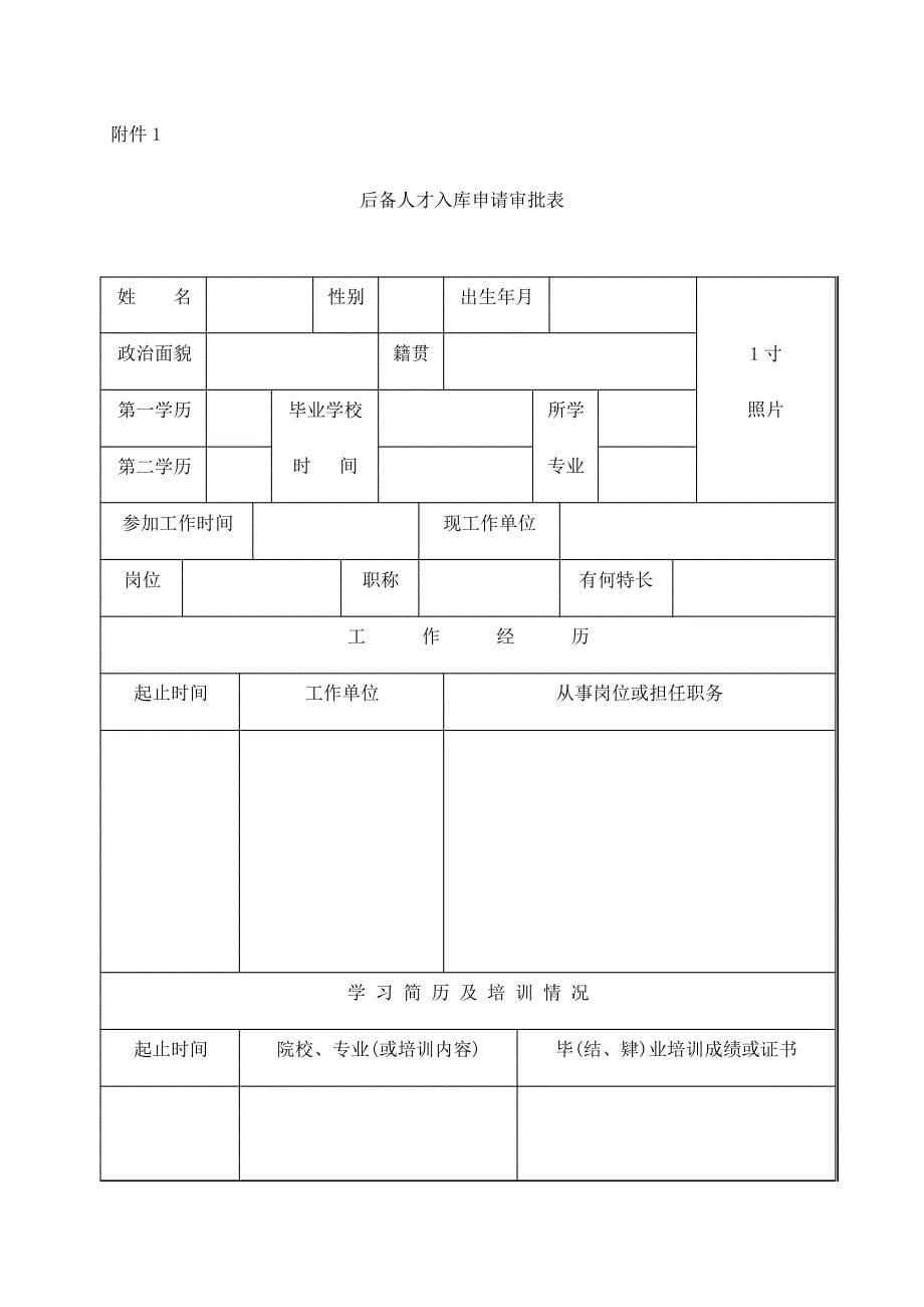 企业人才库管理规定525_第5页