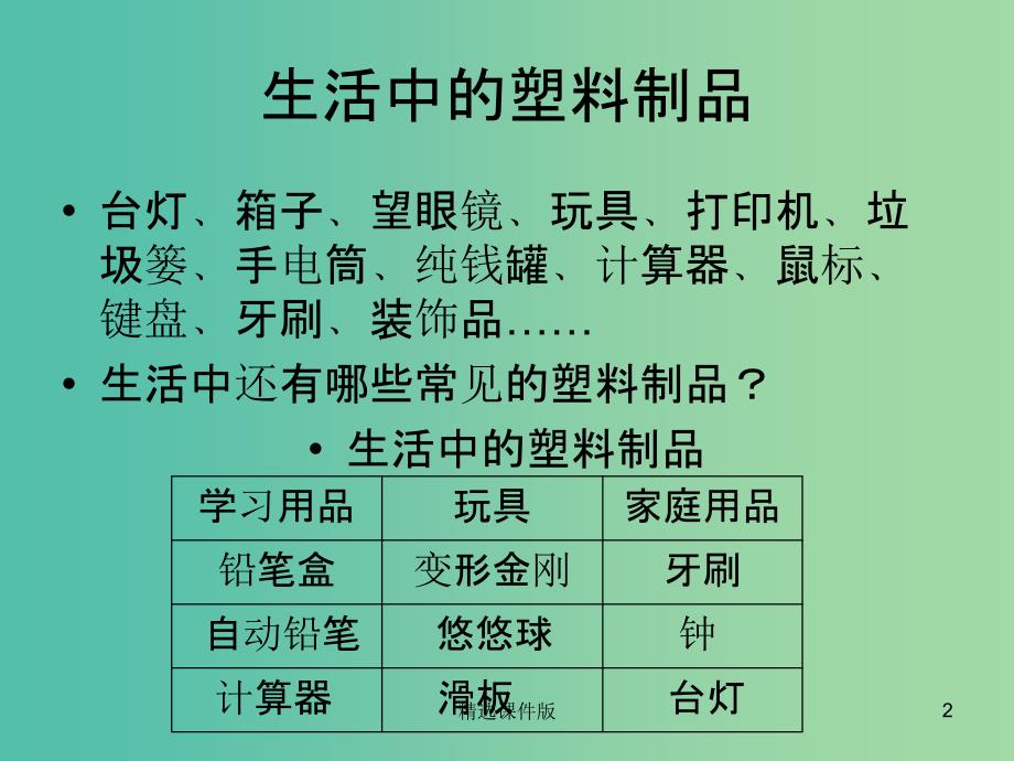 四年级品社上册塑料与我们的生活课件2苏教版_第2页