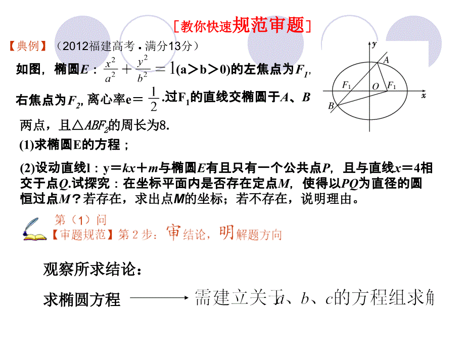 8.圆锥曲线中探索性问题答题模板_第4页