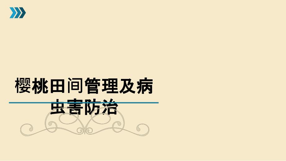 樱桃田间管理及病虫害防治PPT课件_第1页