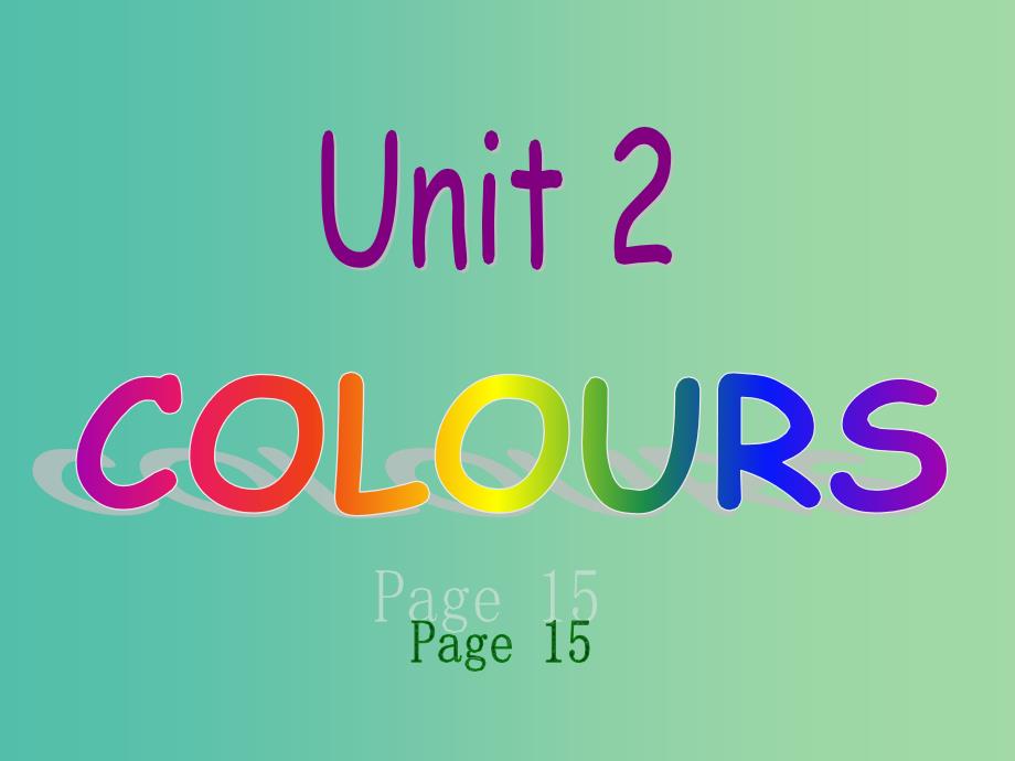 三年级英语下册 Unit 2《Colors》课件1 广东版开心_第2页