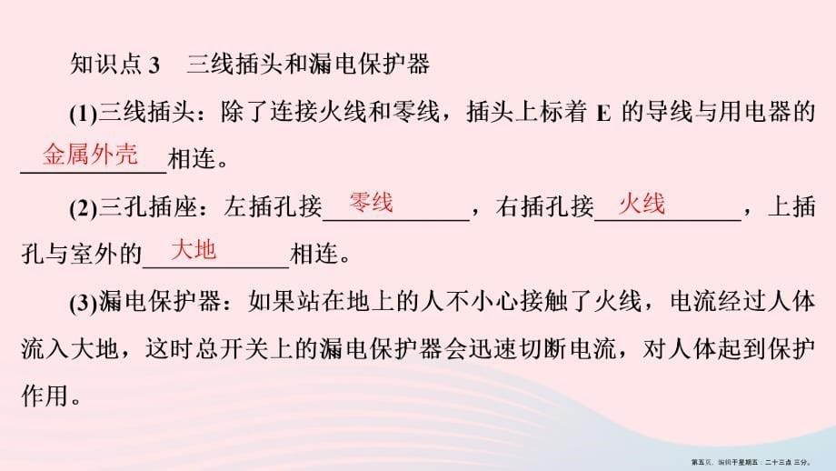 20222022九年级物理全册第19章第1节家庭电路课件新版新人教版_第5页