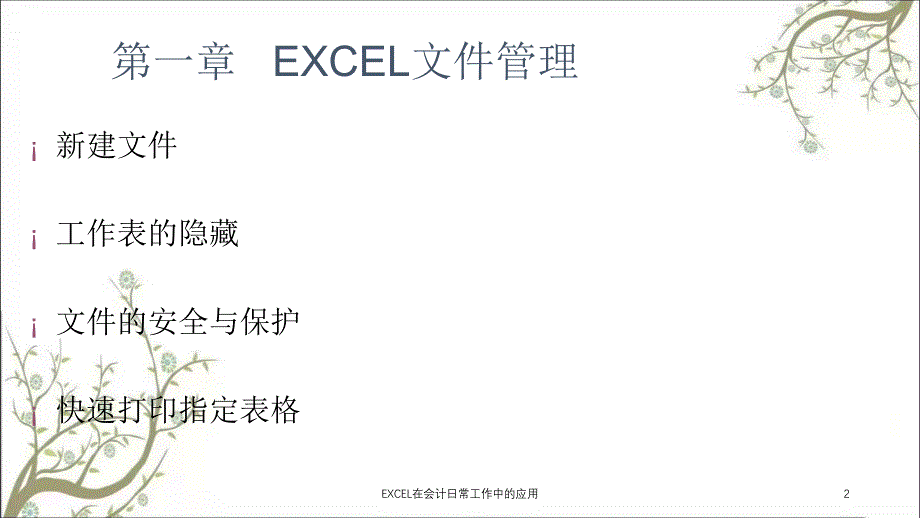 EXCEL在会计日常工作中的应用课件_第2页