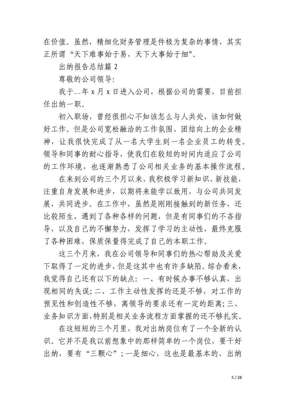 出纳报告总结_第5页