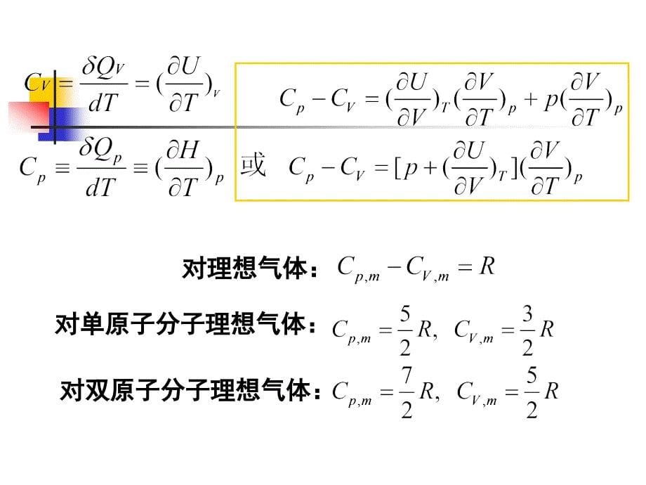 第二章热力学第一定律公式总结1_第5页