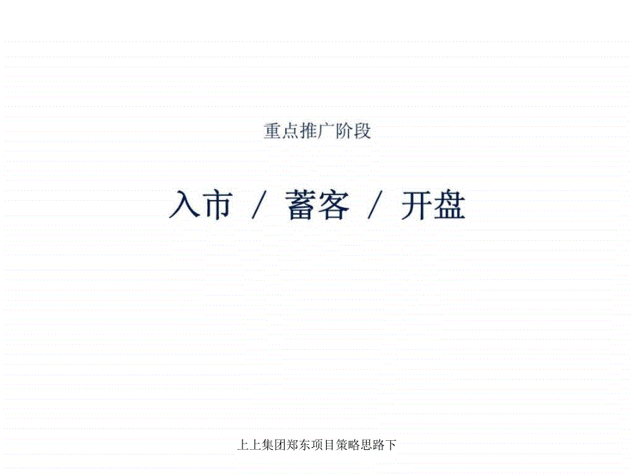 上上集团郑东项目策略思路下课件_第1页