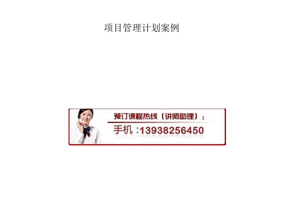 项目管理计划案例[1].ppt