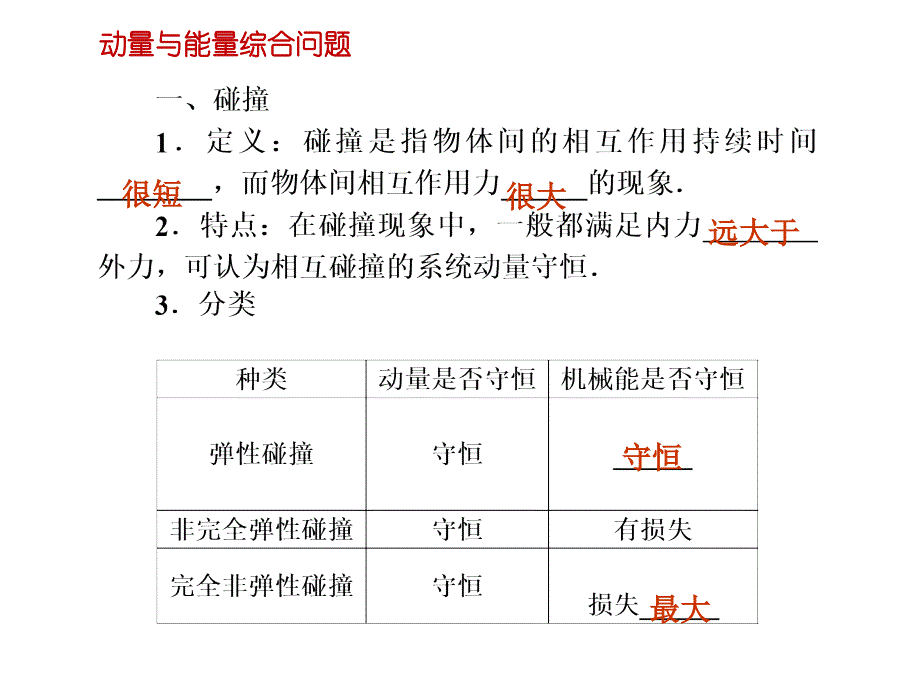 动量与能量综合问题复习_第2页