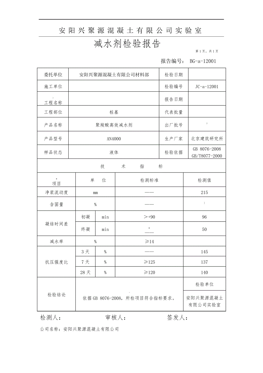 外加剂检验报告_第1页