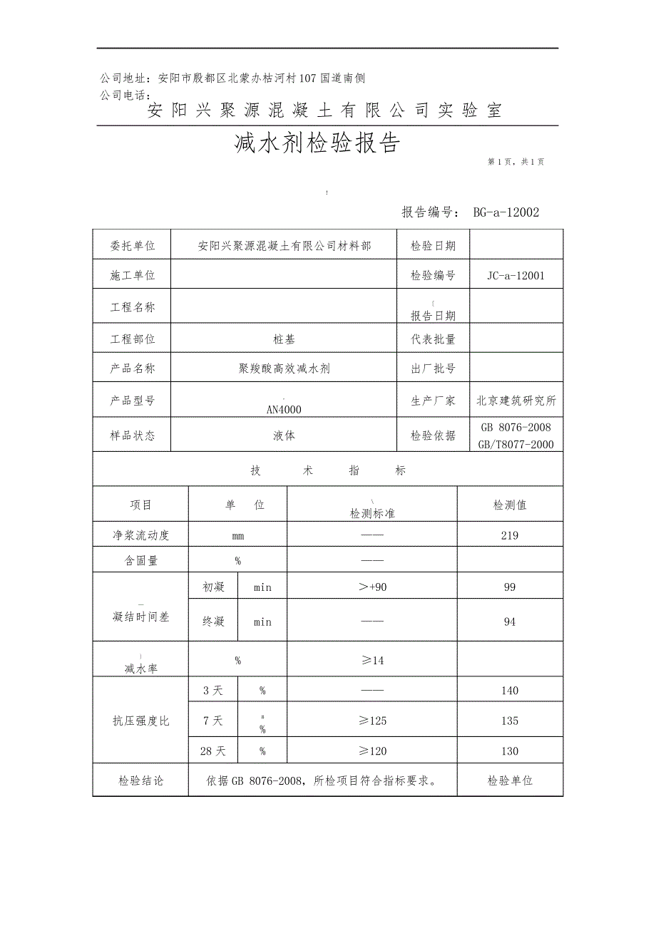 外加剂检验报告_第2页