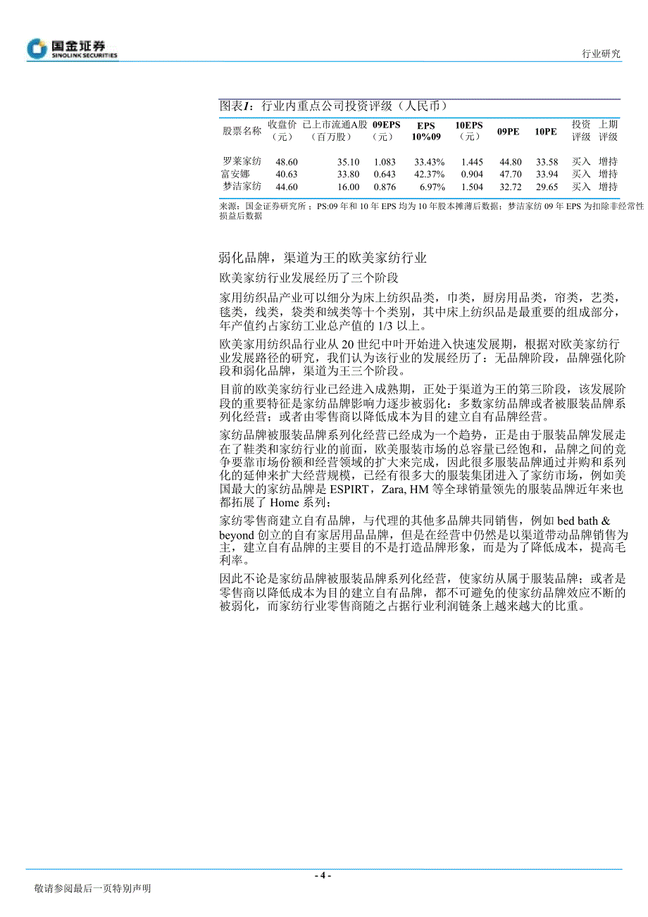 国金+家纺行业研究报告_第4页