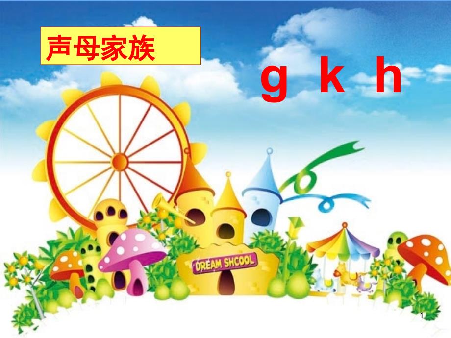 部编本语文一年级上册拼音gkh教学课堂PPT_第1页
