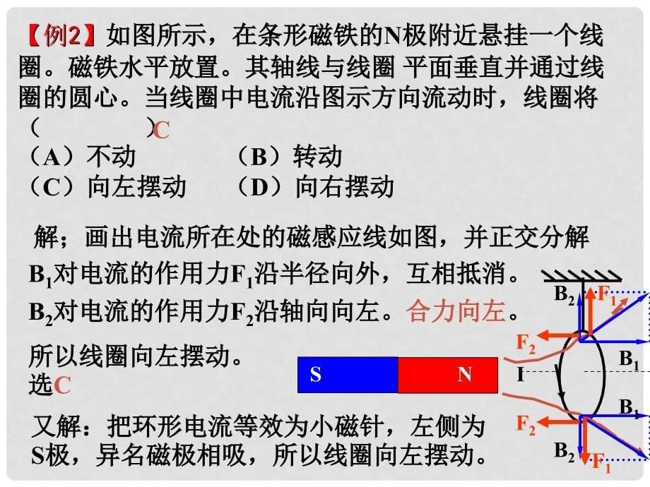 高三物理第一轮复习集体备课（电磁学）附习题！全国通用磁场26.安培力_第5页