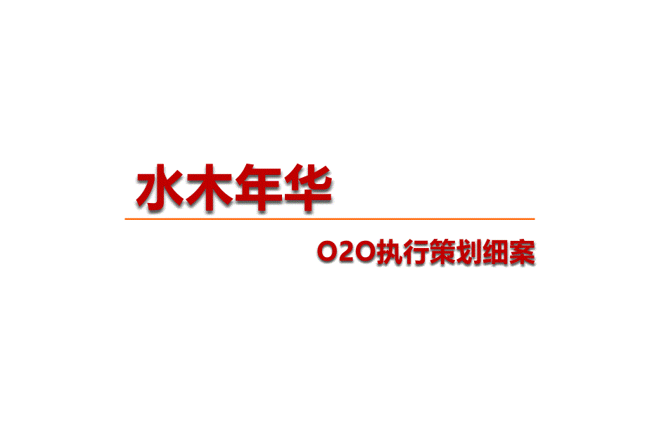 水木年华项目网络电商销售推广合作执行策划方案最新_第1页