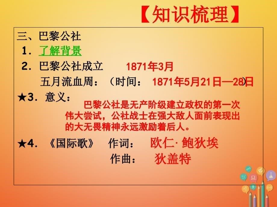 江苏省如皋市白蒲镇九年级历史上册 第六单元 无产阶级的斗争与资产阶级统治的加强 第17课 国际工人运动和马克思主义的诞生课件 新人教_第5页