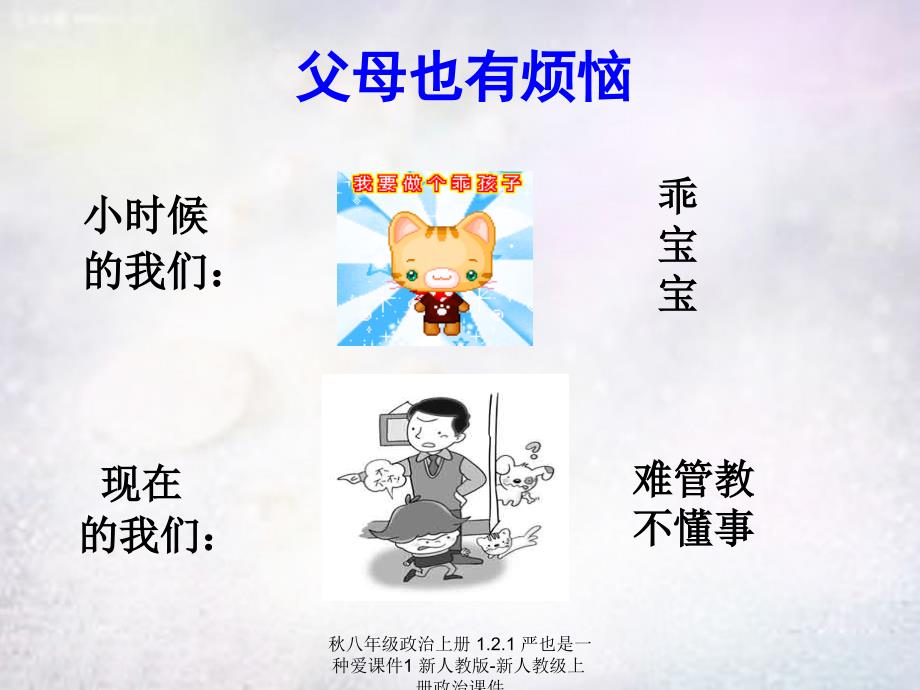 最新八年级政治上册1.2.1严也是一种爱课件1新人教版新人教级上册政治课件_第4页