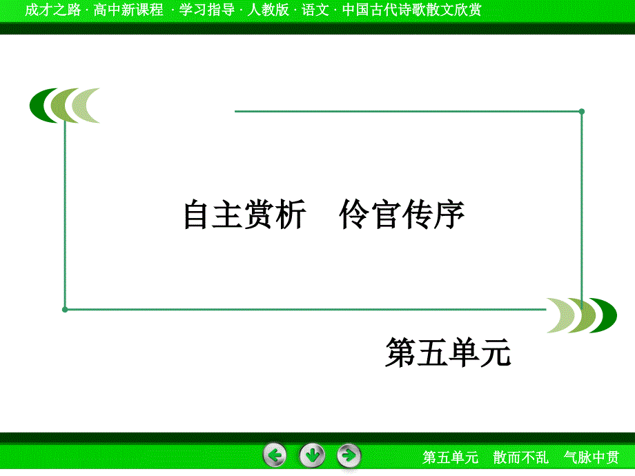 高二语文人教版选修中国古代诗歌散文欣赏第5单元自主赏析1课件_第3页