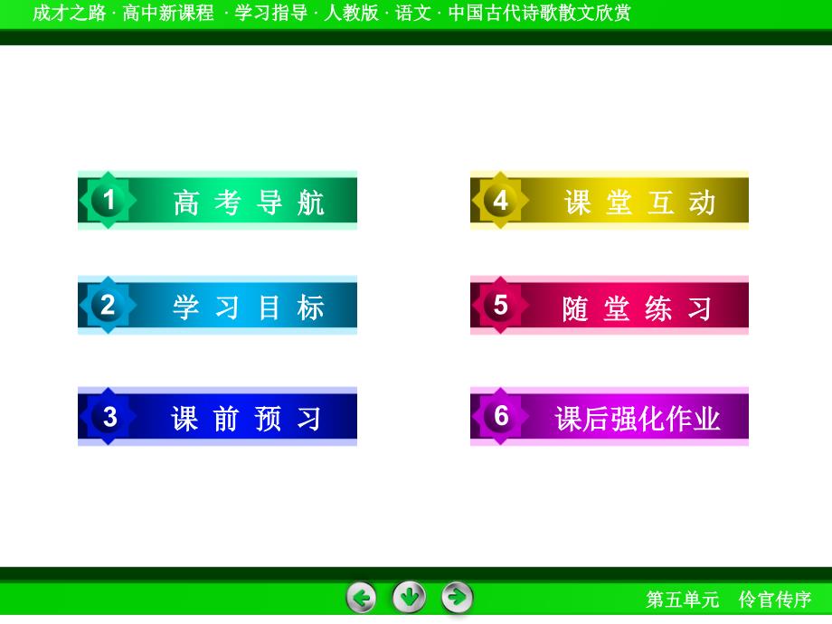 高二语文人教版选修中国古代诗歌散文欣赏第5单元自主赏析1课件_第4页