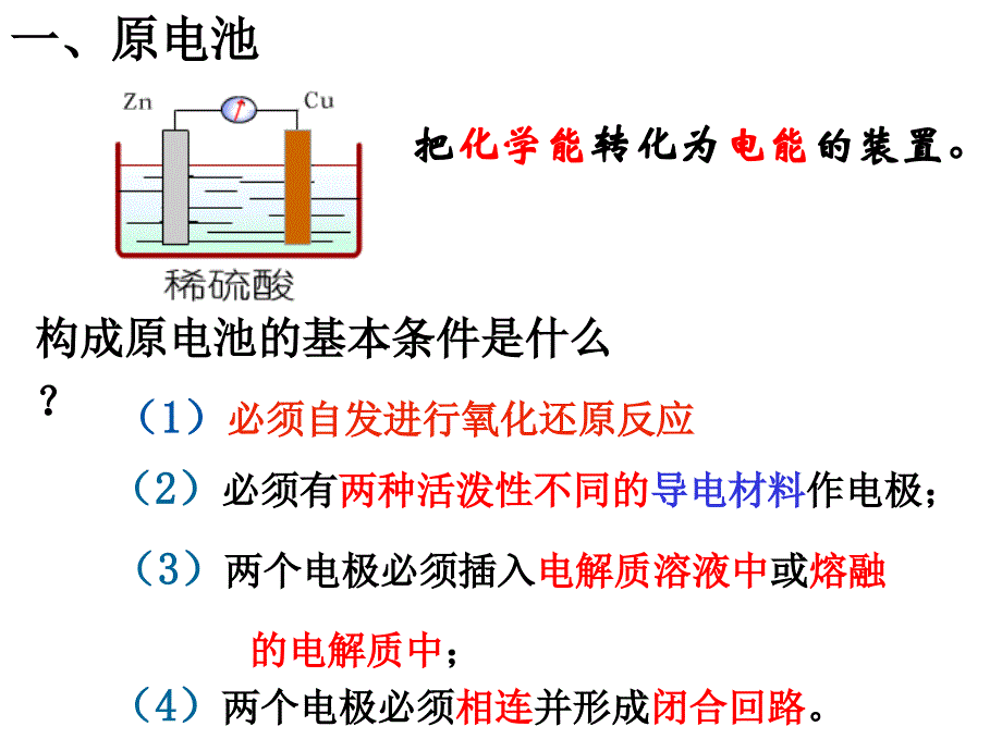 高考化学专题复习课件：电化学基本理论及应用_第4页