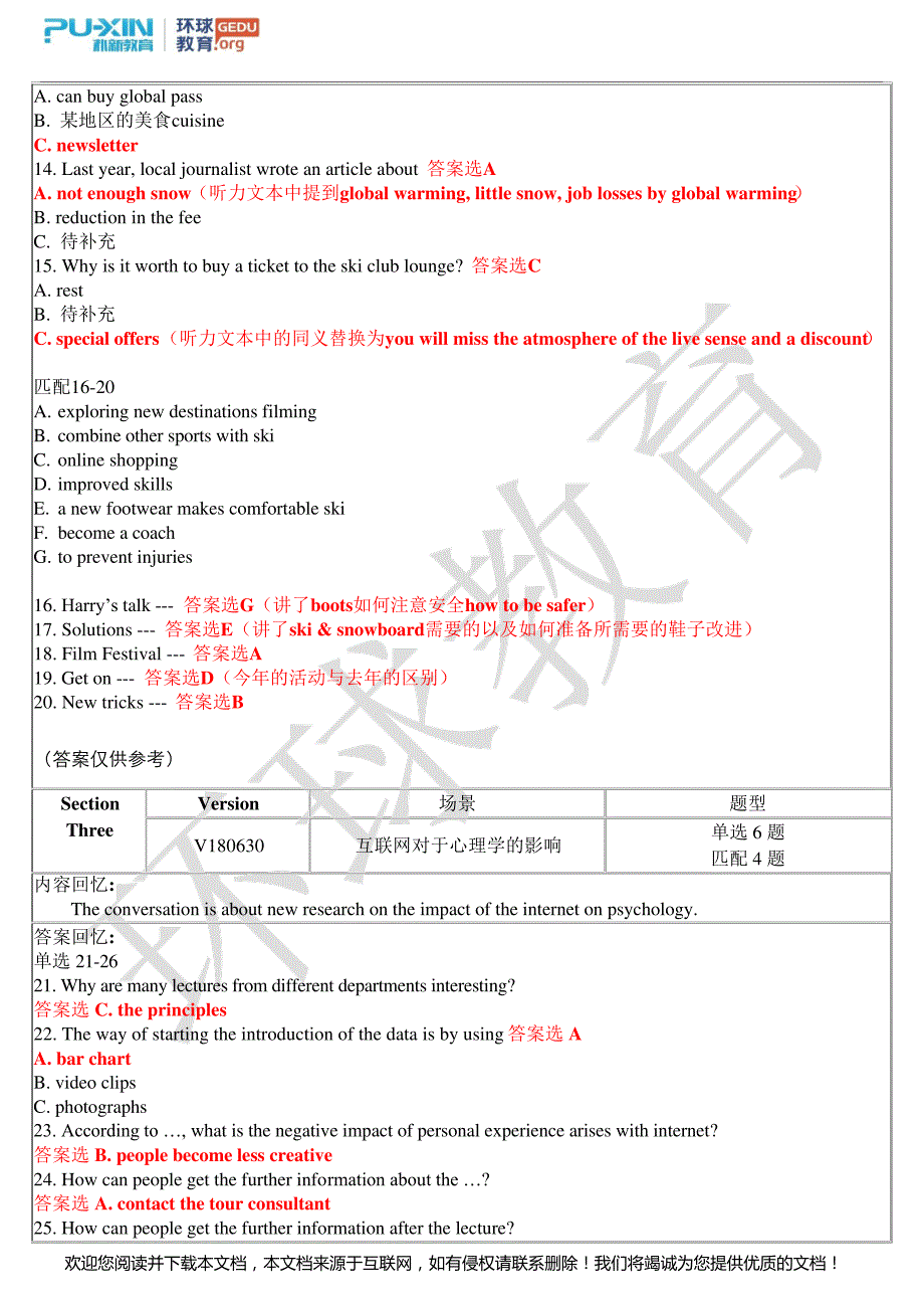 2019年12月07日雅思考试真题回忆+答案_第2页