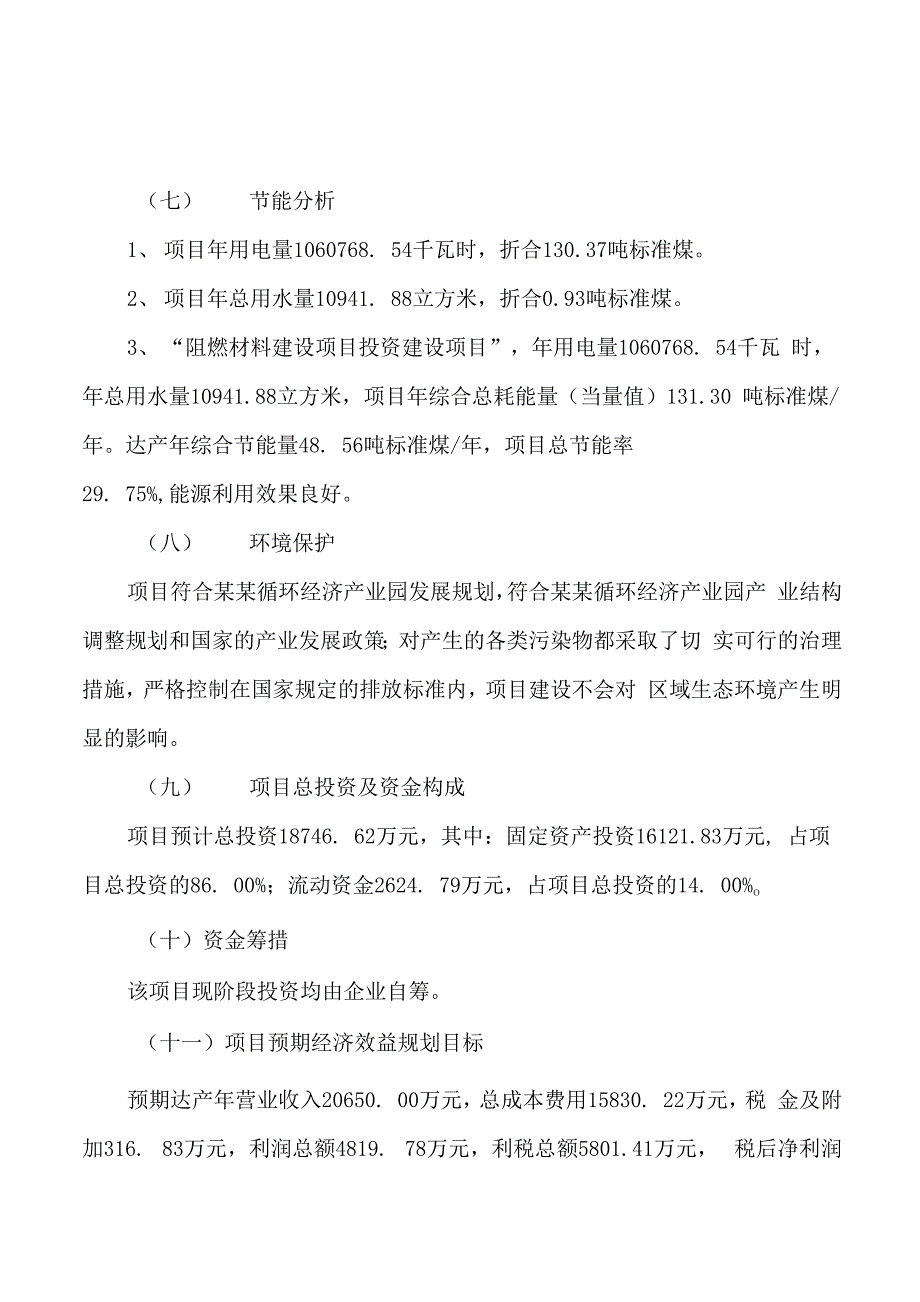 阻燃材料建设项目投资计划书模板范文_第3页