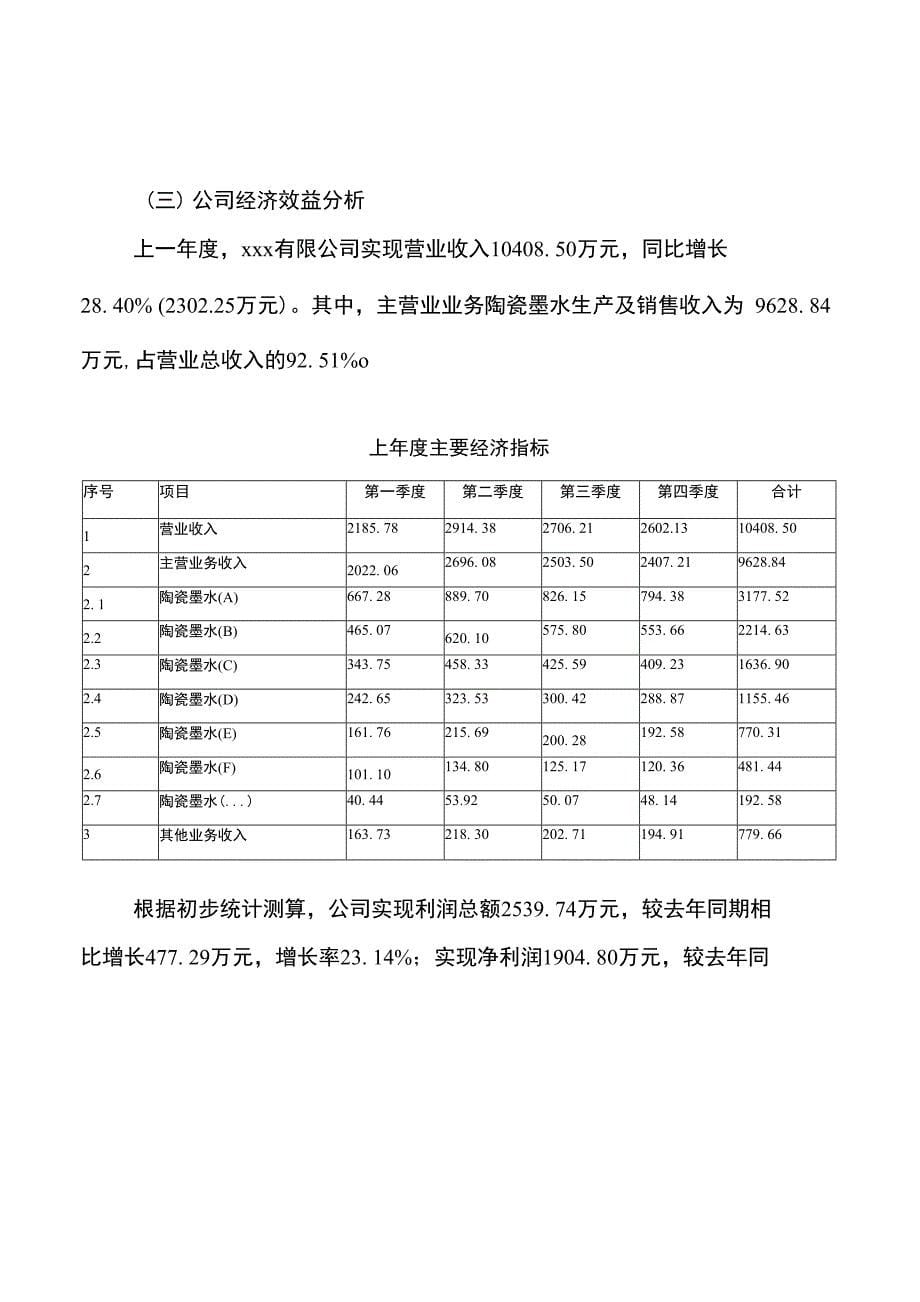 陶瓷墨水项目可行性研究报告参考样例模板_第5页