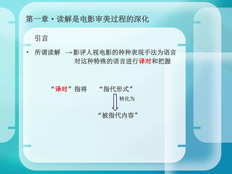 第一章读解是电影审美过程的深化精品PPT_第2页