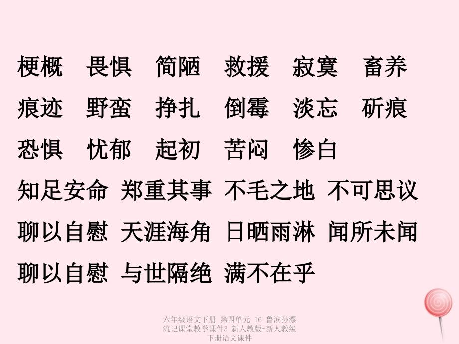 最新六年级语文下册第四单元16鲁滨孙漂流记课堂教学课件3_第4页