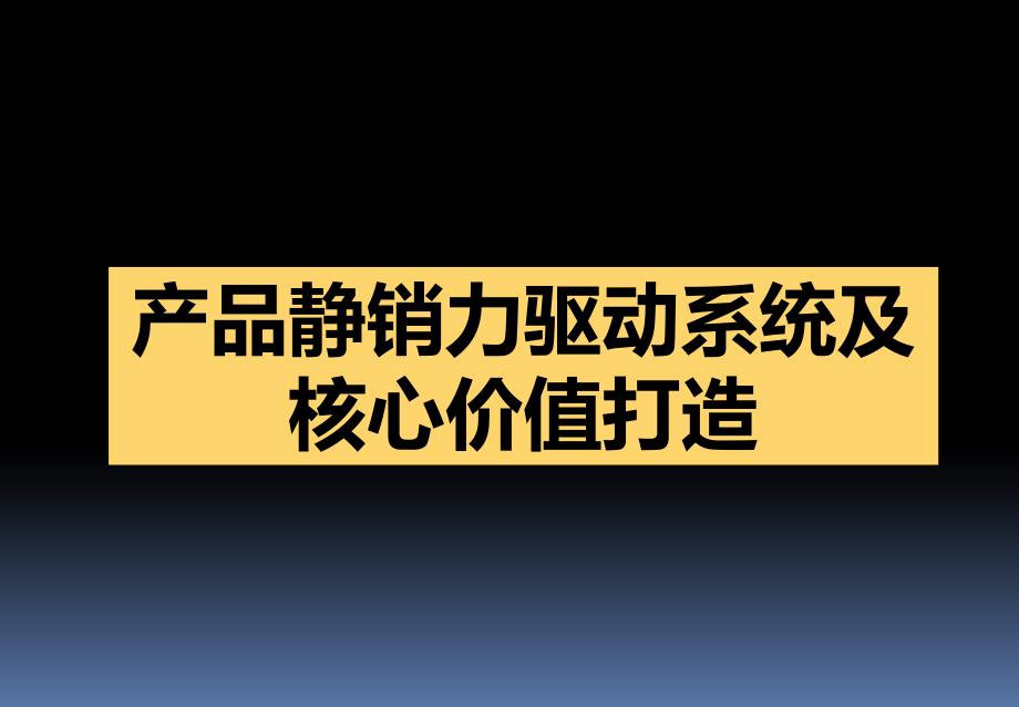 最新产品静销力驱动系统及核心价值打造()_第1页