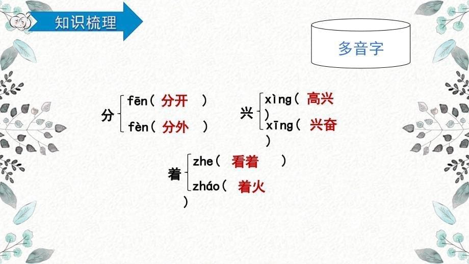 统编版语文一年级下册第四单元复习课件_第5页