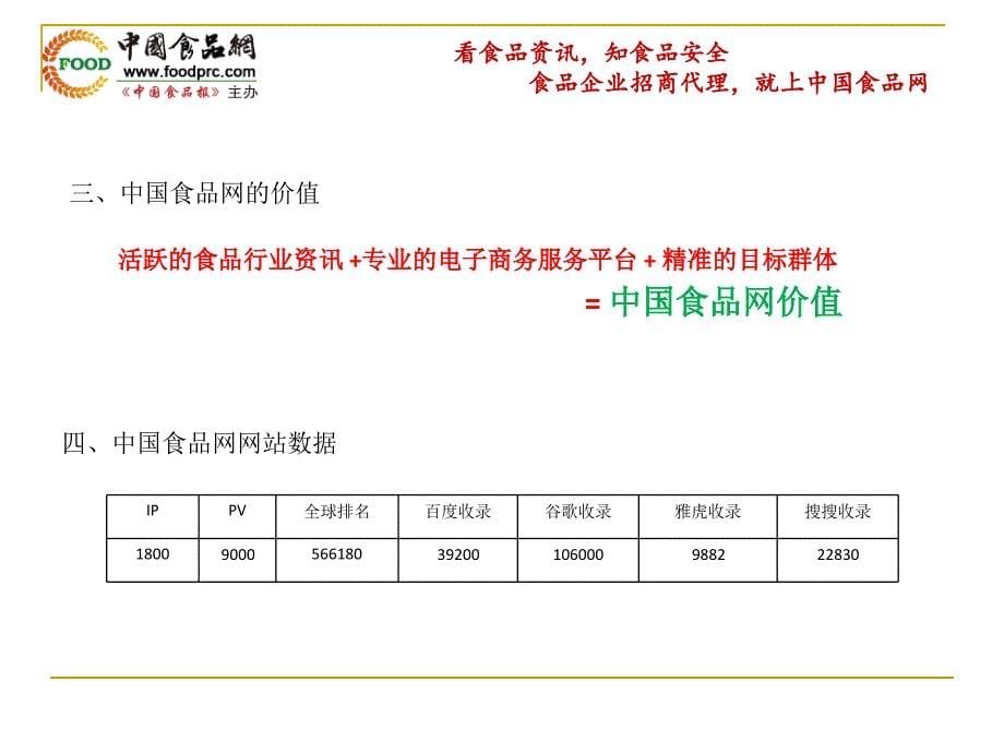 中国食品网营销平台介绍_第5页