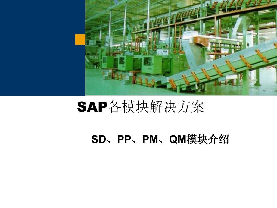 SAP-ERP模块SD、PP、PM、QM解决方案_第1页