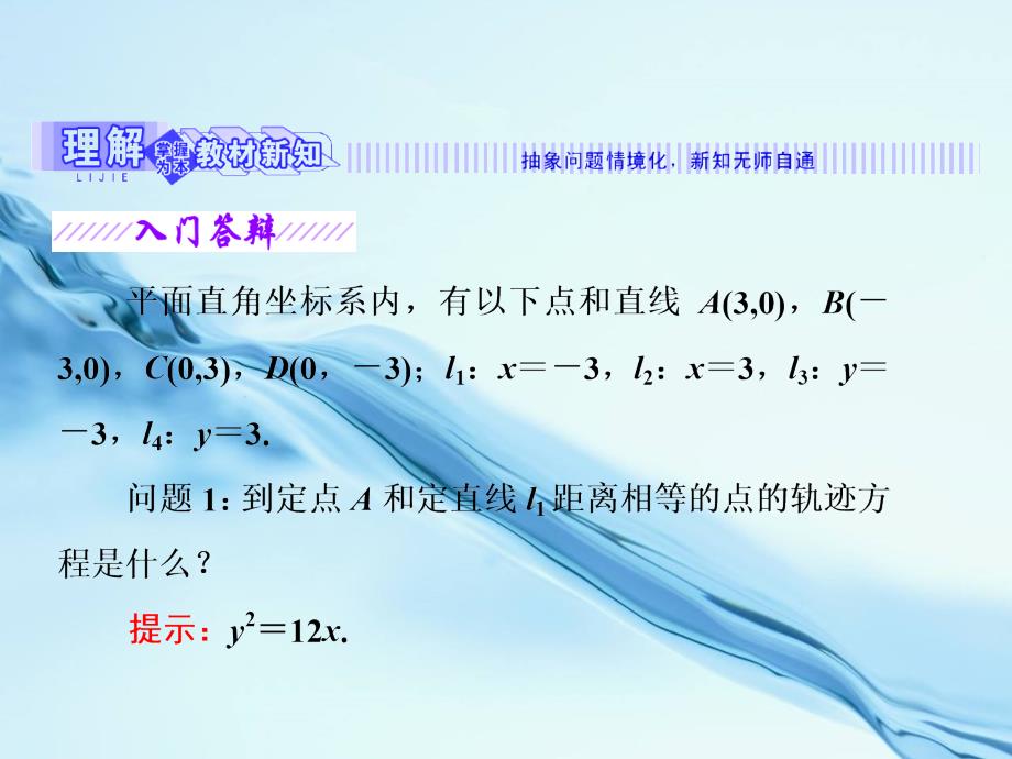 2020高中数学苏教版选修1－1 名师课件：第2章 2.4 2.4.1 抛物线的标准方程 共28张PPT_第4页