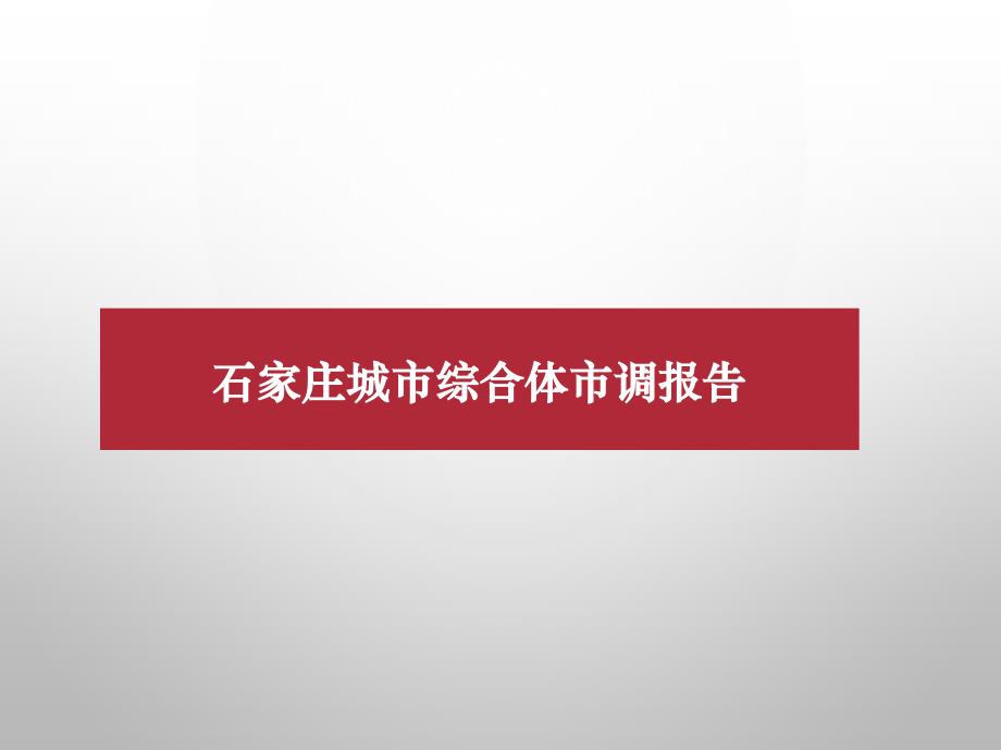 石家庄商圈市场调查.ppt_第1页