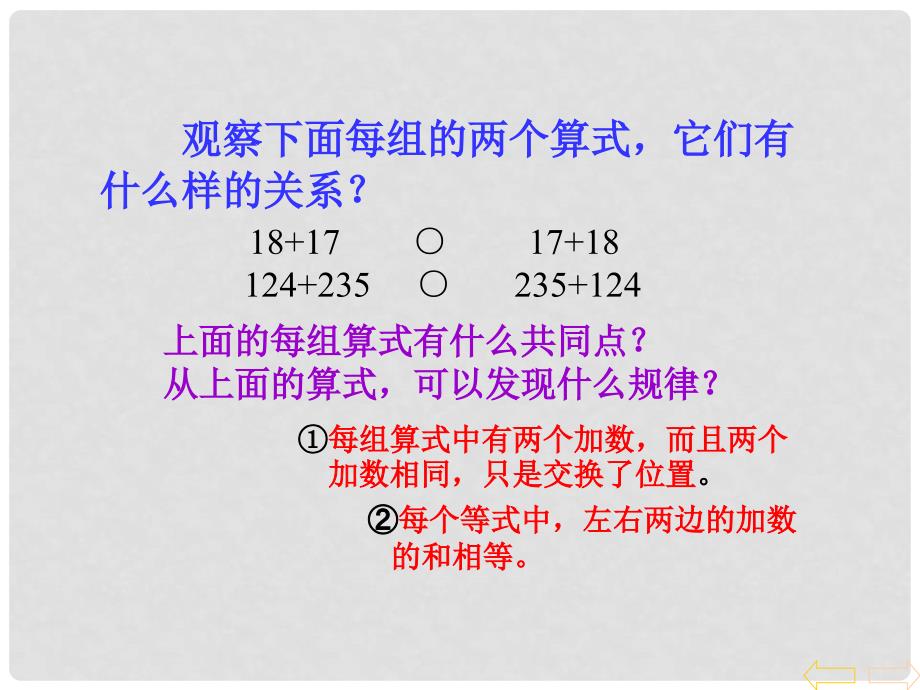 四年级数学下册 加法运算定律 1课件 人教新课标版_第4页