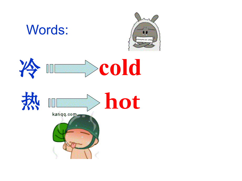 三年级上册英语课件－Lesson 16 Warm and Cool｜冀教版三起(共13张PPT)教学文档_第2页