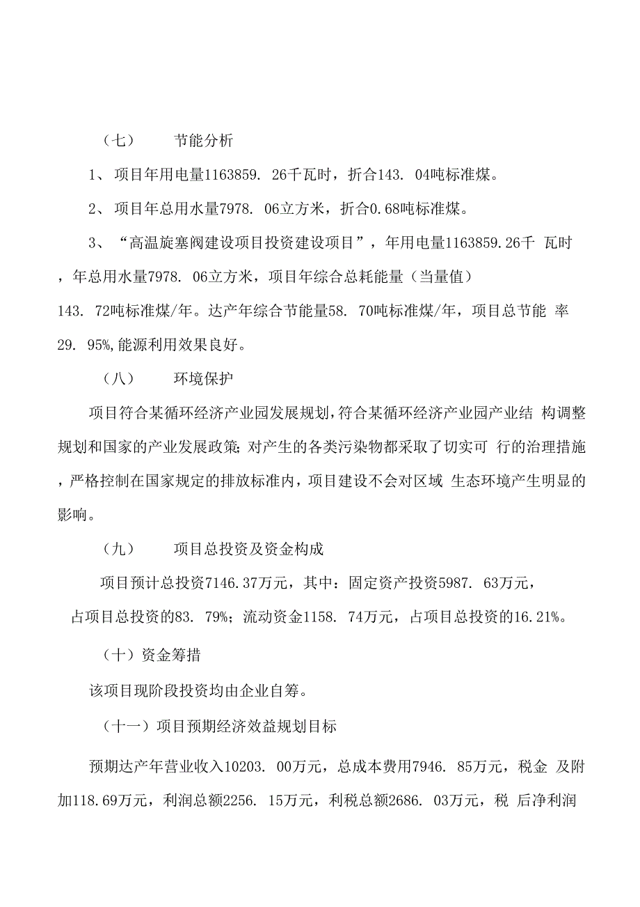 高温旋塞阀建设项目投资计划书模板范文_第3页