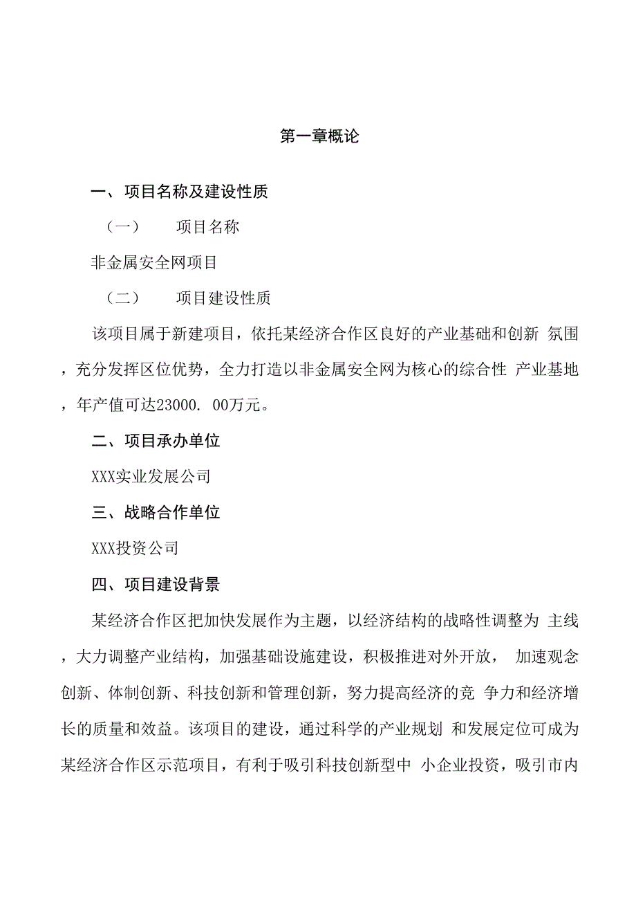 非金属安全网项目商业计划书参考模板_第4页