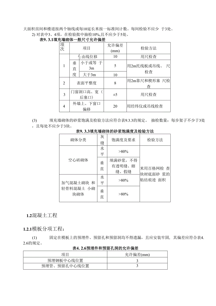 项目部建筑工程质量评定标准15_第3页