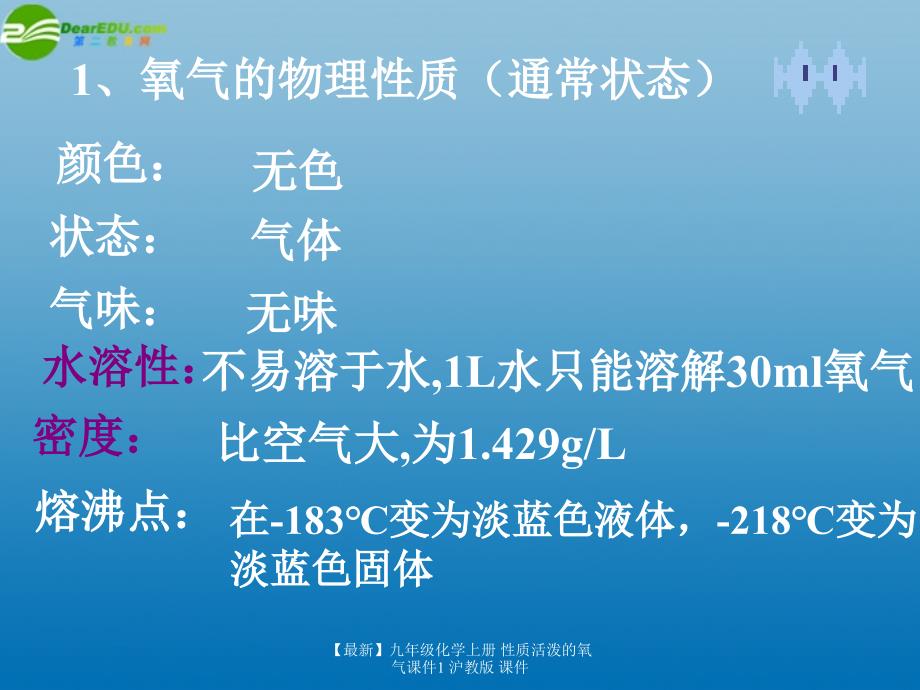 最新九年级化学上册性质活泼的氧气课件1沪教版课件_第3页