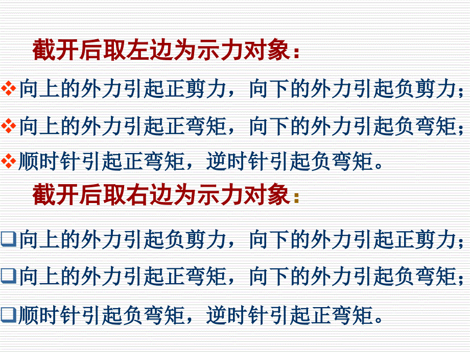 材料力学课件42梁的剪力和弯矩.剪力图和弯矩图_第4页