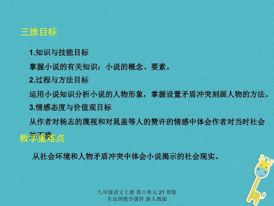 最新九年级语文上册第六单元21智取生辰纲教学课件新人教版_第3页