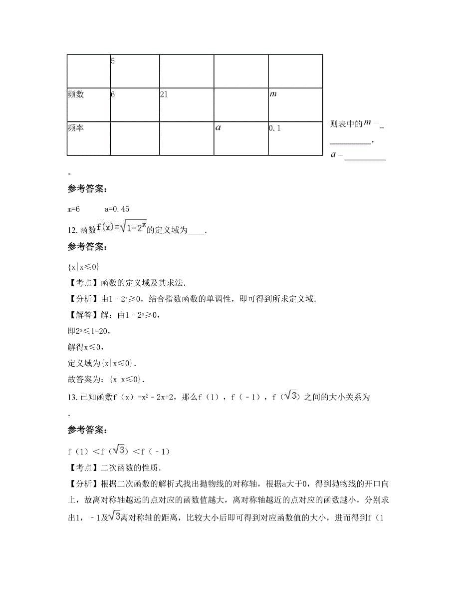 河南省郑州市巩义美术专业学校高一数学理摸底试卷含解析_第5页