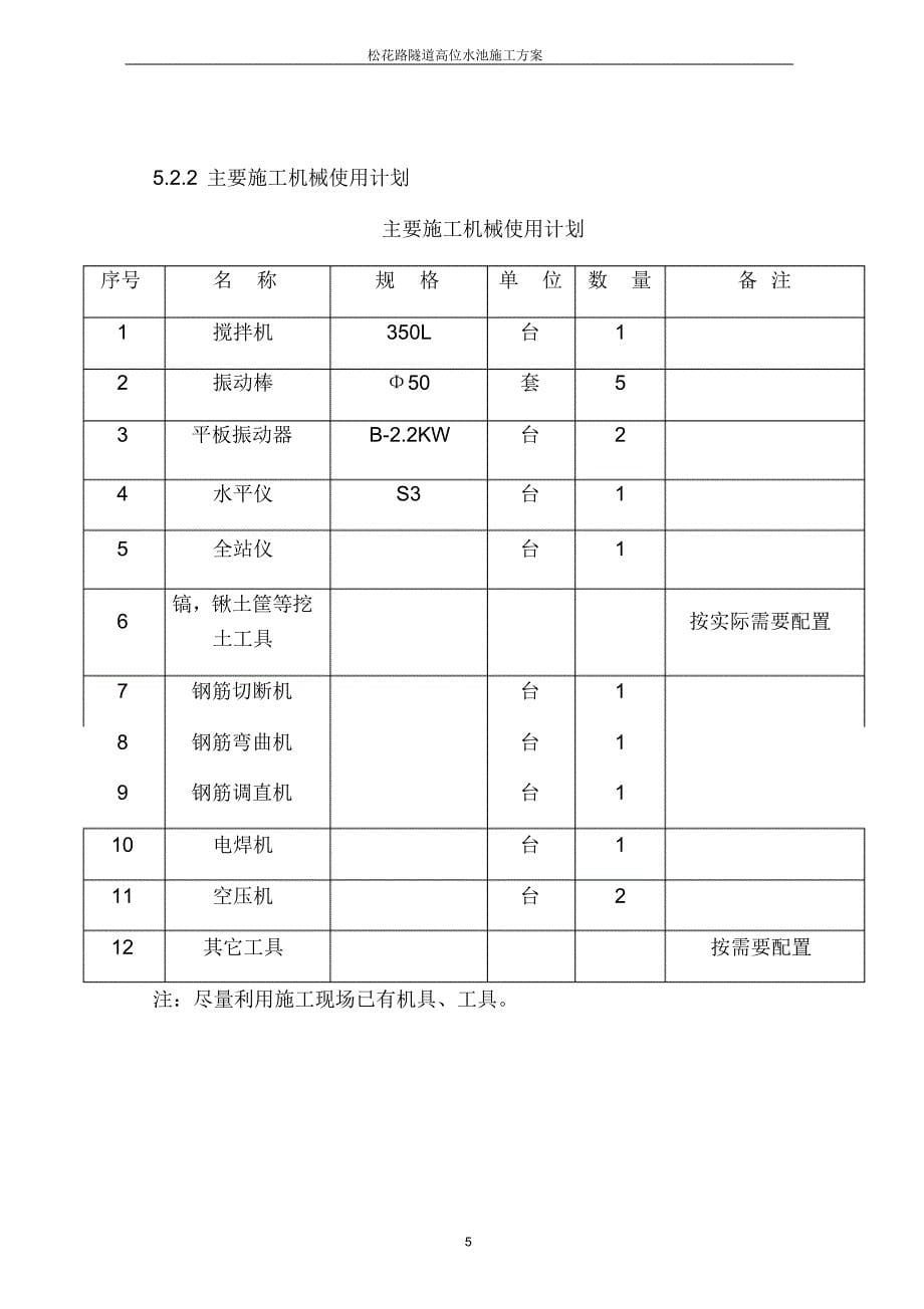 高位水池施工方案改_第5页