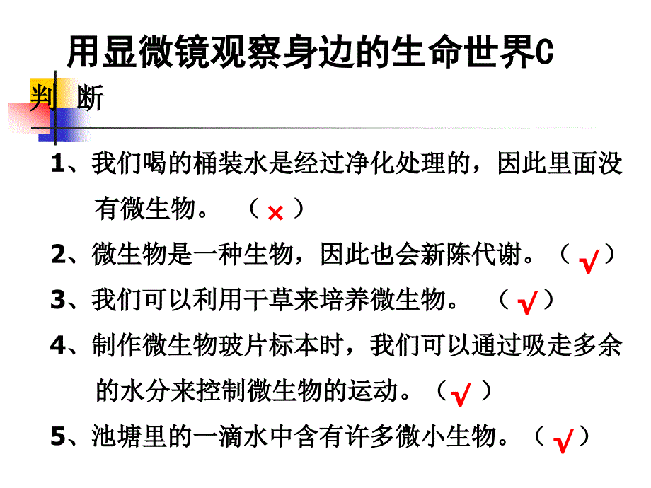 教科版科学六下用显镜观察身边的生命世界课件之三_第3页