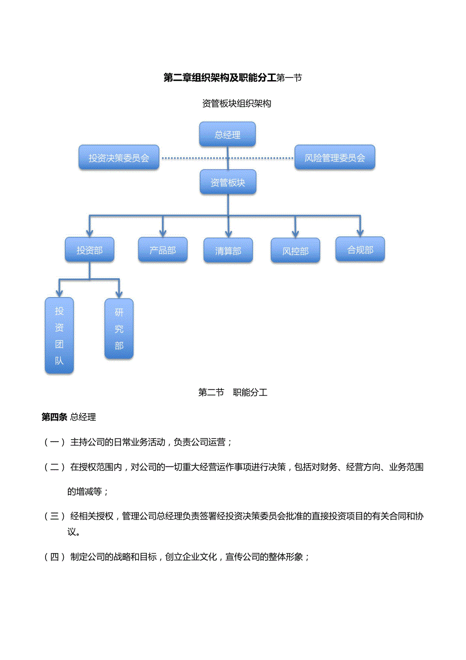 家族财富投资管理有限公司资管业务管理办法模版_第2页