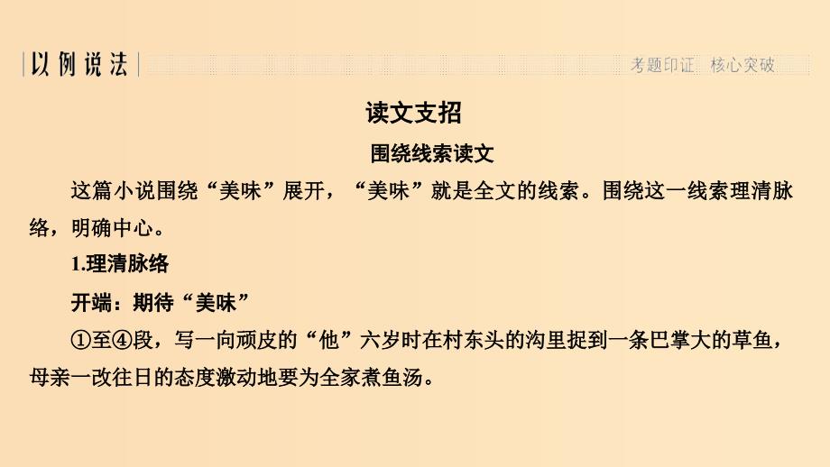 （浙江专用）2019高考语文二轮培优 第二部分 现代文阅读 专题三 第二节 小说 技法提分点18 分析标题明作用结合主题探意蕴课件.ppt_第2页